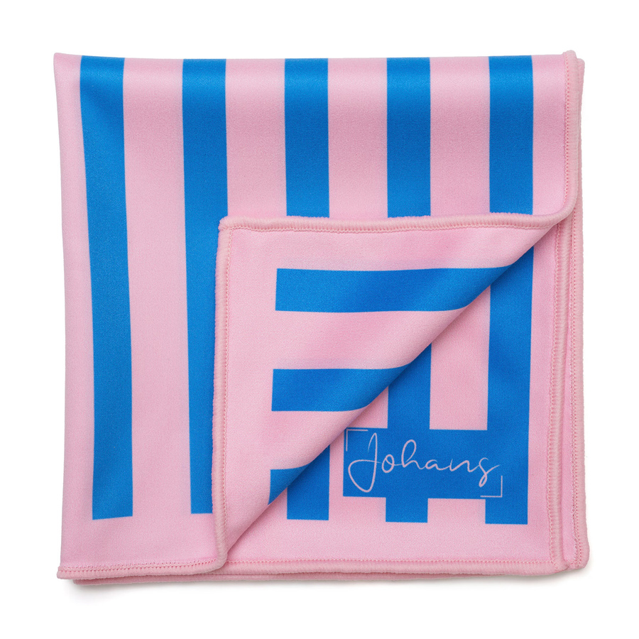 Johans Brillenputztuch Stripes in Blue Multicolour, B/T/H: 30,0 x 30,0 x 30,0 cm - Bild 1