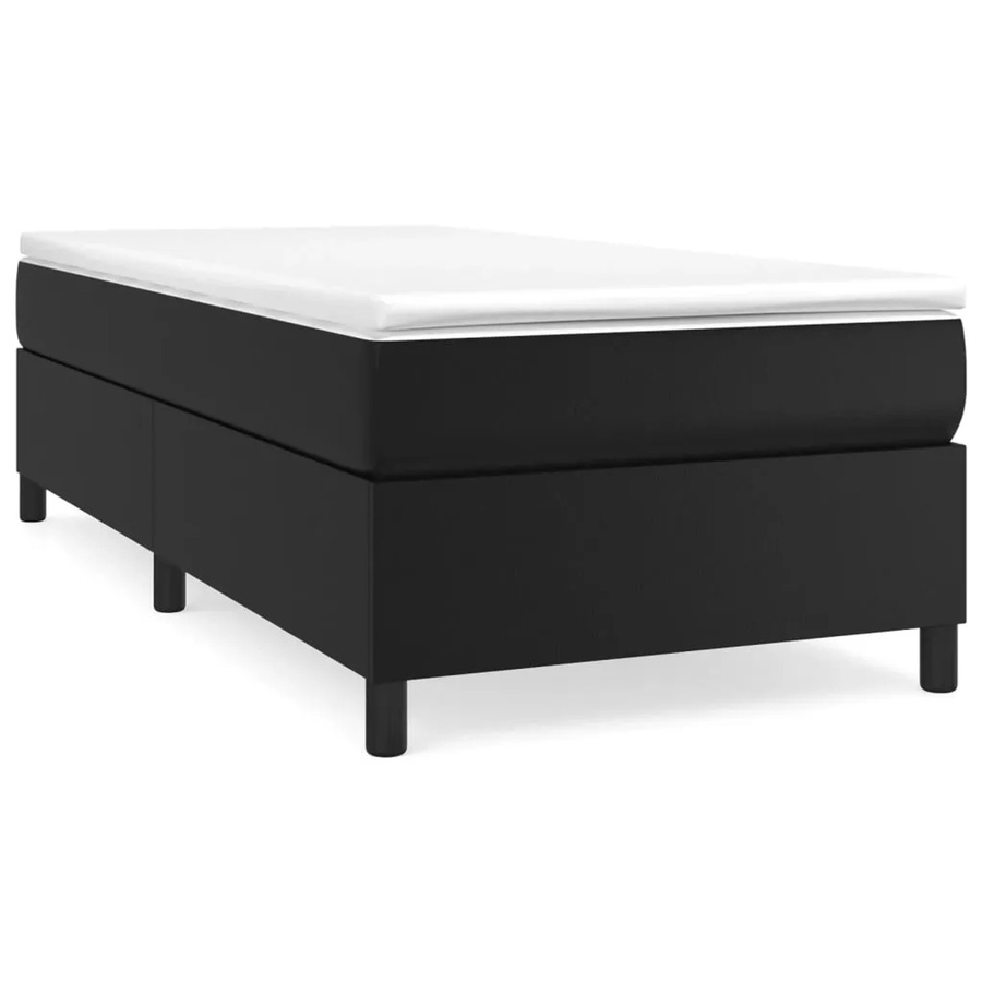 vidaXL Boxspringbett in Schwarz aus Kunstleder mit B/T: 80 x 200 cm - Bild 2