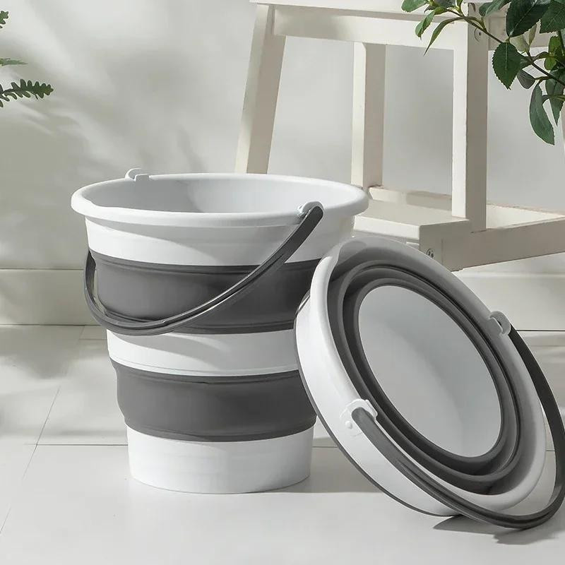 Tragbarer faltbarer Silikon-Eimer für Outdoor und Camping in 5L, 10L oder 15L - Bild 2