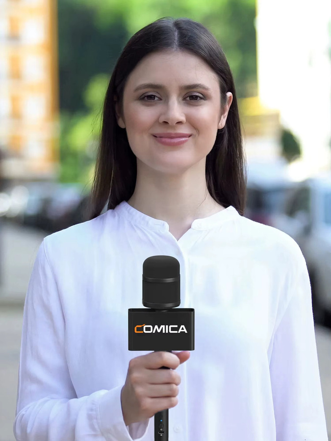 Comica Revo S Kardioid-Funkmikrofon für Smartphones mit Geräuschunterdrückung in Schwarz - Bild 6