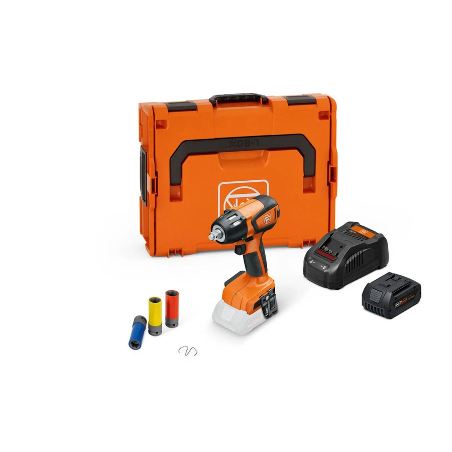 Fein Akku-Schlagschrauber ASCD 18-300 W2 AS Ready to-use-top Set 18V mit 5,0Ah Akku und Ladegerät in L-Boxx, Orange - Bild 2