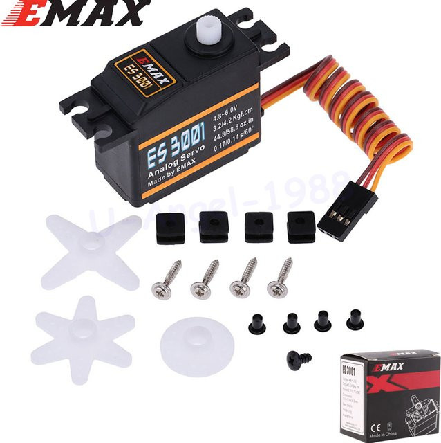 EMAX ES3001 Standard 43g Servo für RC-Helikopter, Boote, Flugzeuge - Bild 1