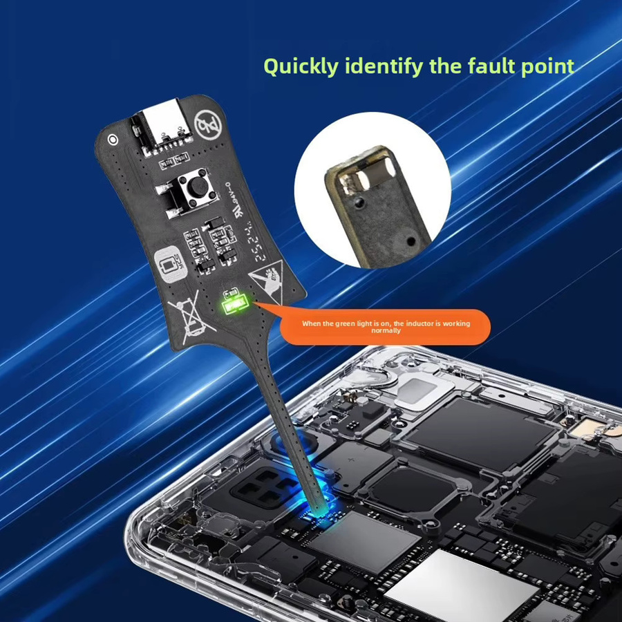 Etmakit SMD-Reparatur-Diagnosetool in Schwarz für die präzise Fehlererkennung an Smartphone-Logikplatinen und elektronischen Komponenten - Bild 2