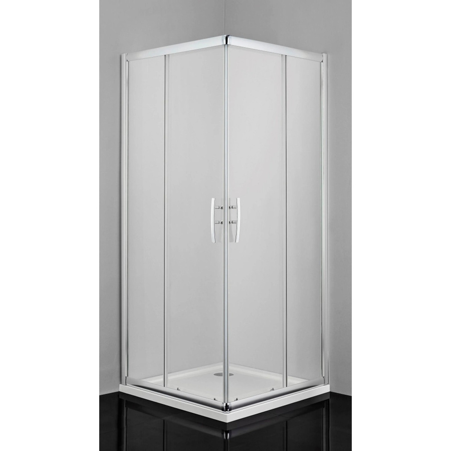 Sanotechnik Seitenwand für Eckdusche Proline aus Glas, transparent, Breite: 90 cm, Tiefe: 200 cm - Bild 2