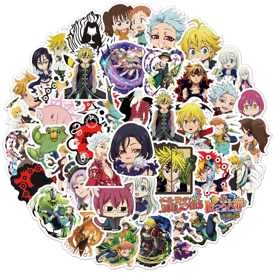 Bandai The Seven Deadly Sins Anime Aufkleber, Meliodas, Nachfüllpack - Bild 2