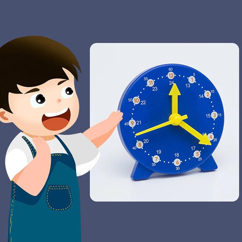 IYUEQIANLI Montessori-Uhr Lernorientiertes Spielzeug blau - Bild 2