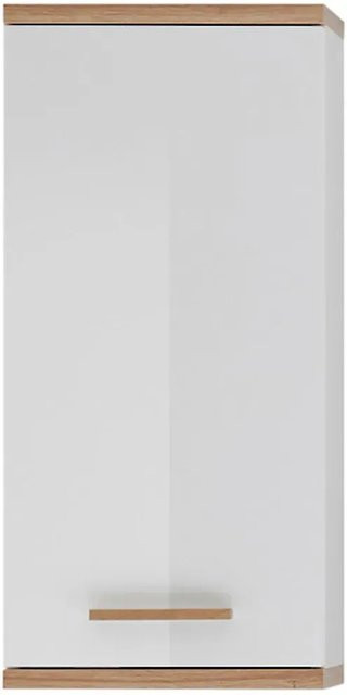 Pelipal Bad-Hängeschrank Quickset 923 in Weiß Glanz und Riviera Eiche mit Soft-Close-Türen und Regalböden, Breite: 35,5 cm, Höhe: 74,5 cm - Bild 1