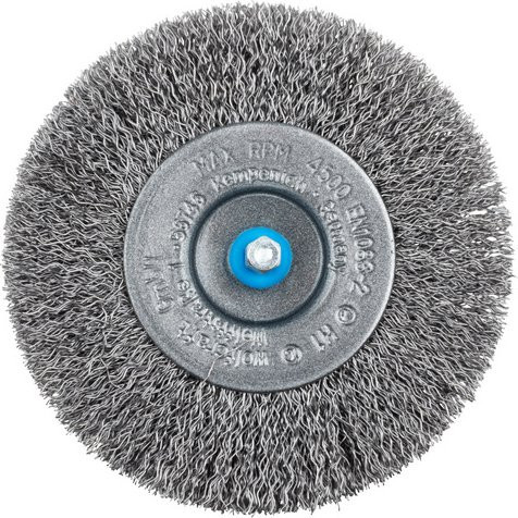 Wolfcraft Scheibendrahtbürste aus Stahl in Silber, Durchmesser: 100 mm - Bild 1