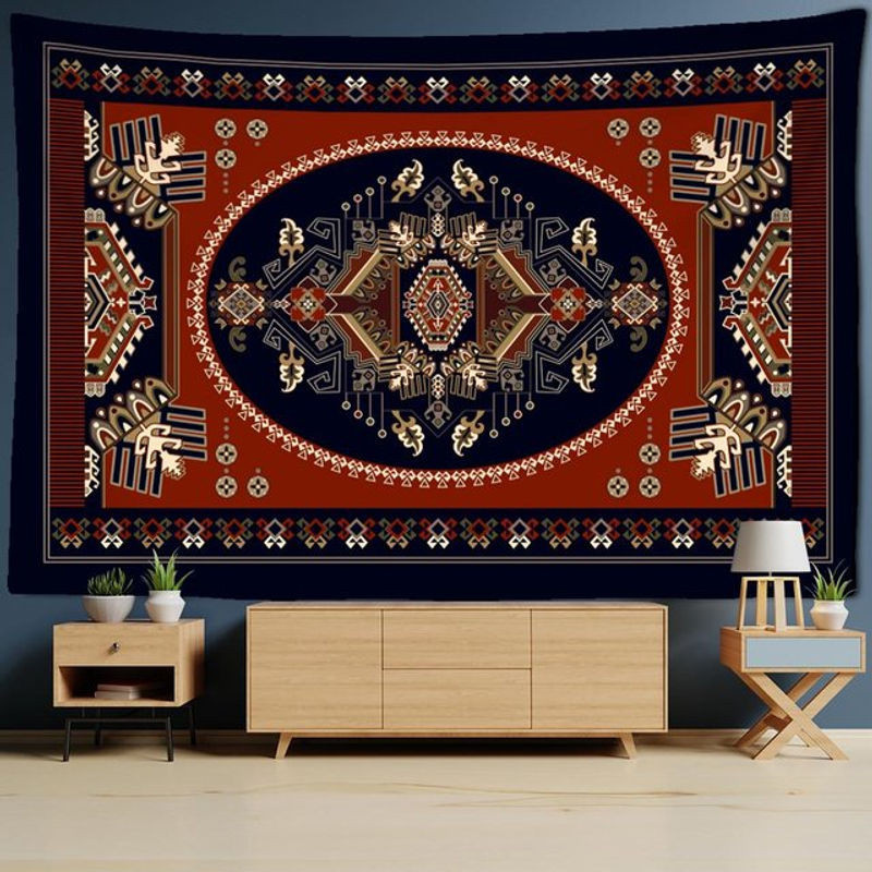 Binchi Outdoor Equipment Wandbehang Mandala im Bohemian Style, mehrfarbig, B: 95 cm, H: 70 cm - Bild 1