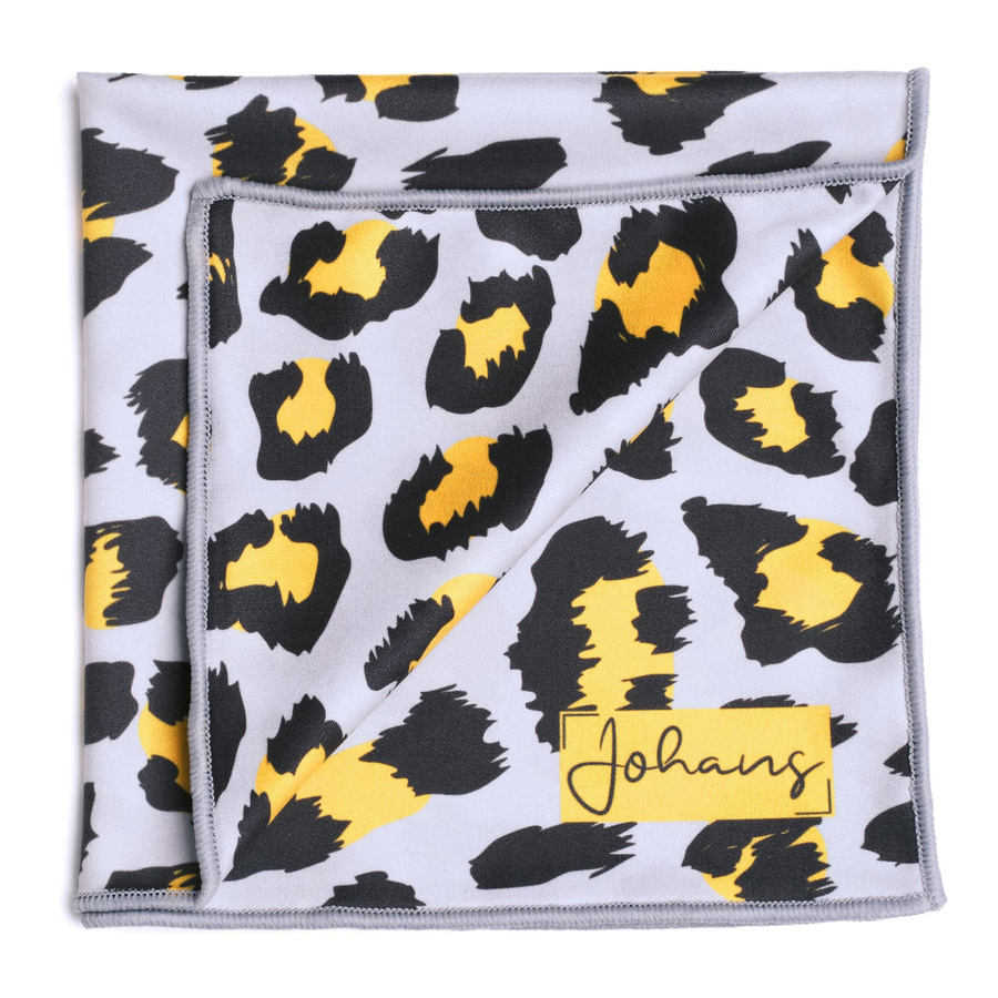 Johans Brillenputztuch Leo in Gelb, B/B: 30,0 x 30,0 cm - Bild 1