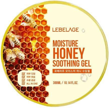 LEBELAGE Honig Gel, 300 ml, für trockene Haut, Gesicht & Körper - Bild 1