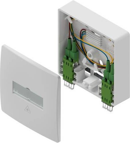 Gf-TA 42 Glasfaser-Pigtail-Kabel mit 2x LC-D SC-S, 1x LC-D/APC und 4x LC/APC in Weiß - Bild 1