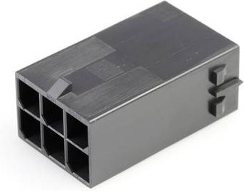 Molex Buchsengehäuse-Kabel Schwarz mit 6 Polen (1054110106) - Bild 1