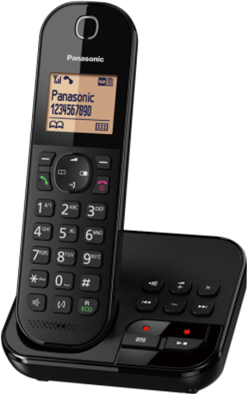 Panasonic KX-TGC420G Schnurlostelefon mit Anrufbeantworter, Rufnummernanzeige, Freisprechfunktion und Anrufblockierung in Schwarz - Bild 2