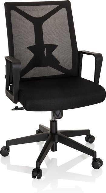 hjh OFFICE Home Office Bürostuhl ENCO in Schwarz aus Stoff und Netzstoff - Bild 1
