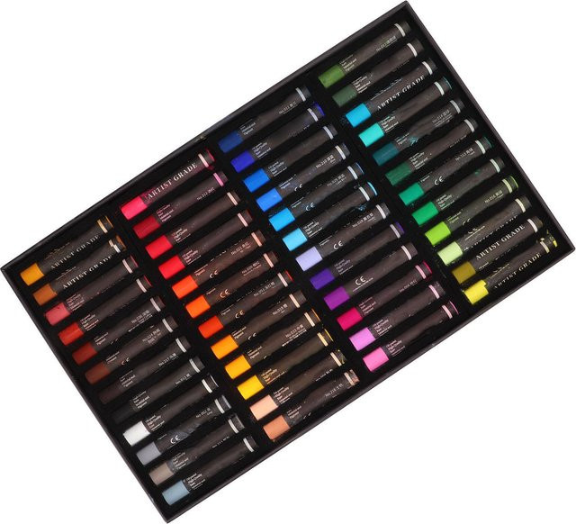GoolRC Ölpastellkreiden Set mit 48 Farben in Multicolour und Black für Kinder, Waschbare Ölmalerei mit starker Deckkraft - Bild 1