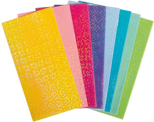 Rayher Wachsplatten Glimmer bunt selbstklebend - Bild 1
