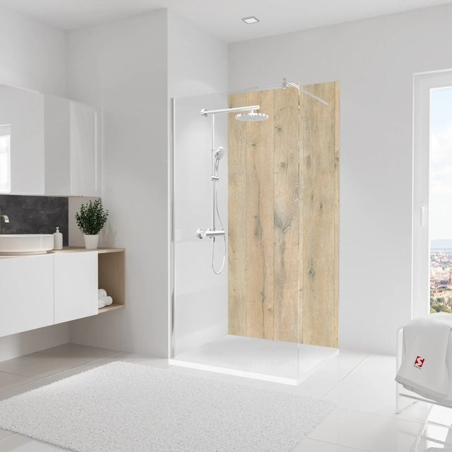 Schulte Duschrückwand DecoDesign Dekor Holz-Landhaus in Braun, B: 210 cm, H: 100 cm - Bild 1