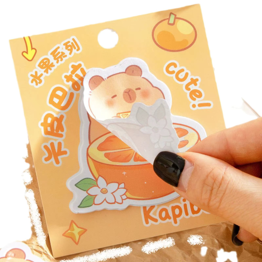 Kreative Haftnotizen mit Capybara und Panda Motiven in Multicolor für Büro und Schule - Bild 2