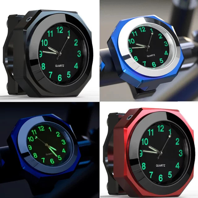 kebidumei Quarzuhr, Aluminium, Leuchtend, für 22-28mm Lenker, Unisex - Bild 1