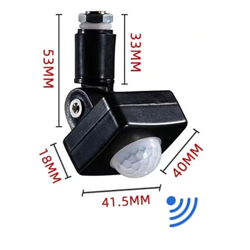 Munlii Infrarot Bewegungsmelder für Außen und Innen mit LED und IP54 Schutz, Farbe: Weiß - Bild 3