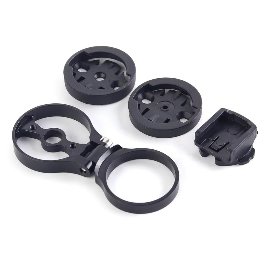 DOMEN Fahrradcomputerhalterung in Schwarz, verstellbare Top Cap Vorbau-Halterung für Garmin, Bryton, Cateye und Wahoo - Bild 2