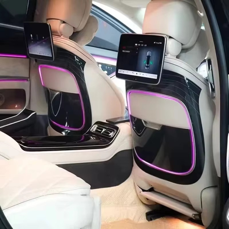 ZUIMI Multifunktionale elektrische kleine Tischplatte für Mercedes-Benz S-Klasse W223 mit kabelloser Ladefunktion in Grün - Bild 1