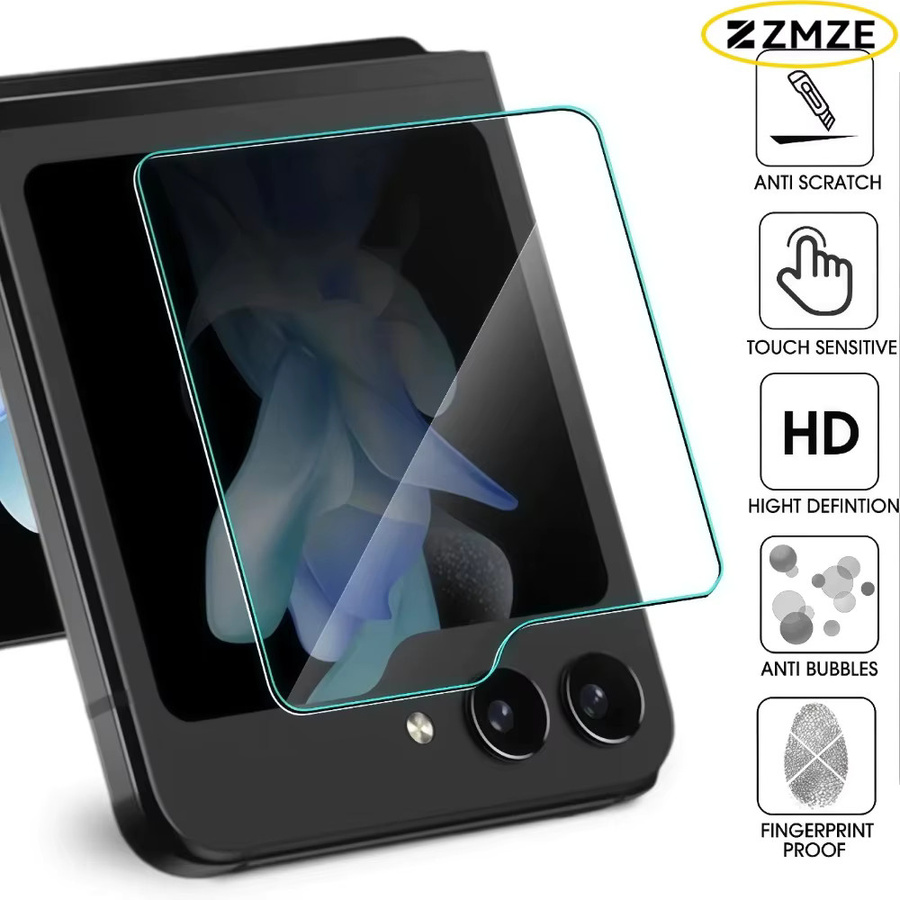 3er-Pack Samsung Galaxy Z Flip 5/6/7/7 FE Schutzglas für das Außendisplay, transparentes HD gehärtetes Glas mit Anti-Kratz-Schutz - Bild 3