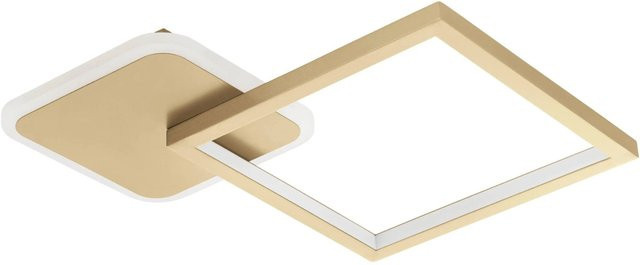 Eglo LED-CCT-Deckenleuchte Gafares in Gold und Weiß, dimmbar mit Fernbedienung, Durchmesser: 33 cm - Bild 1