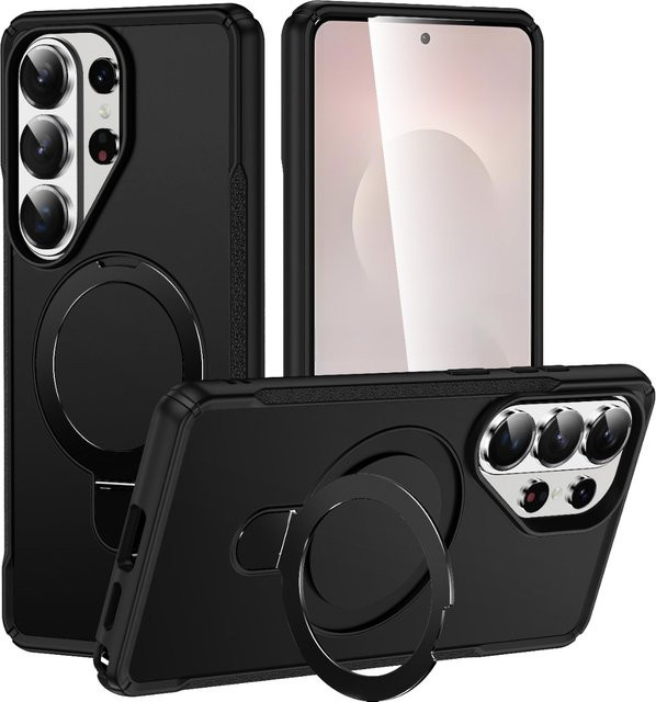 Magnetische Handyhülle mit Klappständer für Samsung S25 S26 Ultra S24 Plus A56 A55 A54 A35 A26 A16 A07 A06 A05 in Schwarz und Blau - Bild 1