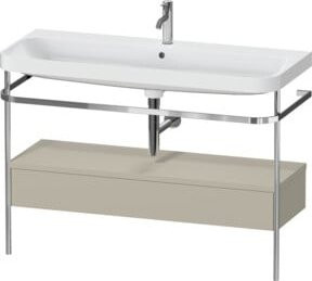 Duravit Möbelwaschtisch-Kombi Happy D.2 Plus in Weiß mit 1 Ladenschrank und 1 Handtuchhalter, B/T: 117,5 x 49 cm - Bild 1