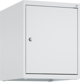 C+P Aufsatzschrank 7035/7035 in Grau mit Zylinderschloss und 1 Abteil, B/T/H: 50 x 40 x 50 cm - Bild 1