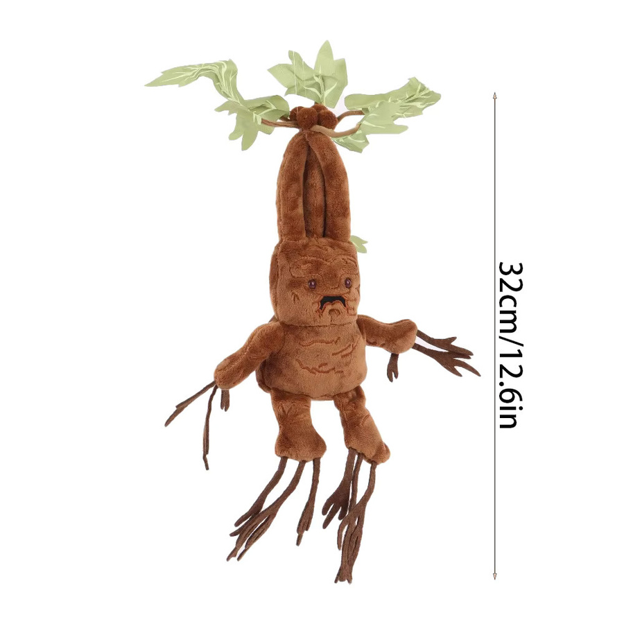 BOOKFONG Mandrake Harry Potter Plüschpuppe, 35cm, Braun - Bild 2