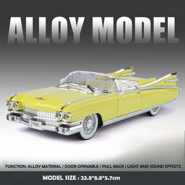 Linyi toy car 1959 Eldorado Big Rocket, Modellminiaturauto, 1:24, Metall, ab 14 Jahren - Bild 1