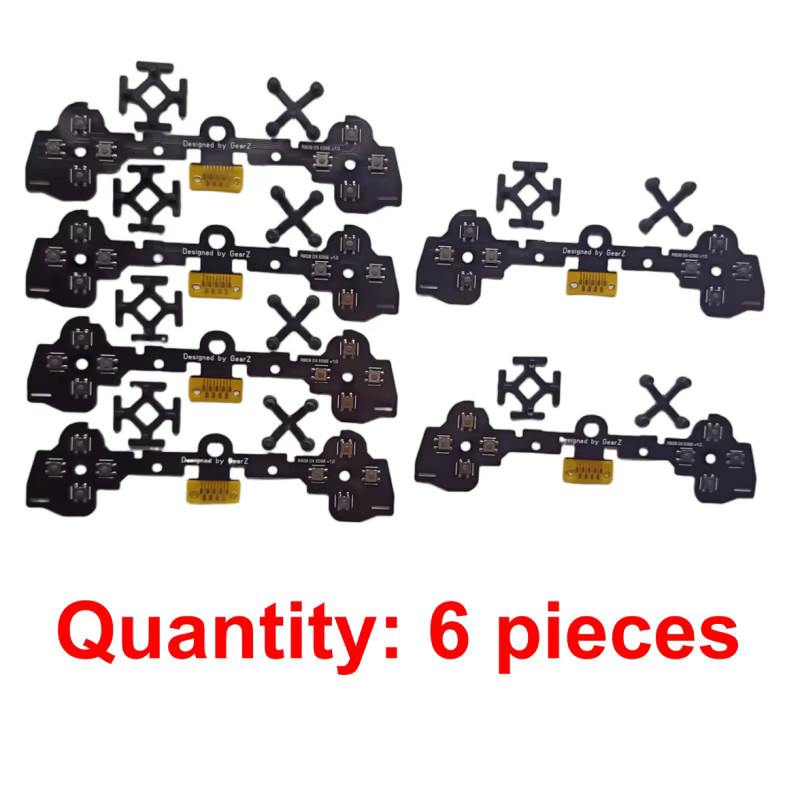 GEARZ Face Buttons Clicky Kit für PS5 Edge Controller, Taktile D-Pad-Aktionstasten in Schwarz - Bild 5