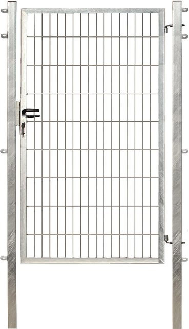 FLORAWORLD Einzeltor comfort Schwingtor aus Metall in Silber, B: 100 cm, H: 180 cm - Bild 1