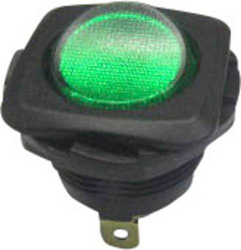 TRU Components Wippschalter TC-R13-135B-02 Grün 250 V/AC 10A 1 x Aus/Ein rastend - Bild 1