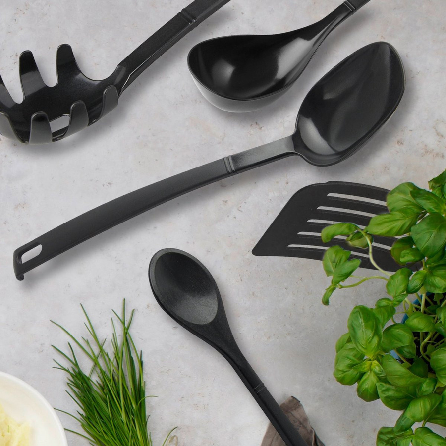 Fackelmann Küchenhelfer-Set Nero, 5-teilig, Schwarz, hitzebeständig und spülmaschinenfest - Bild 2