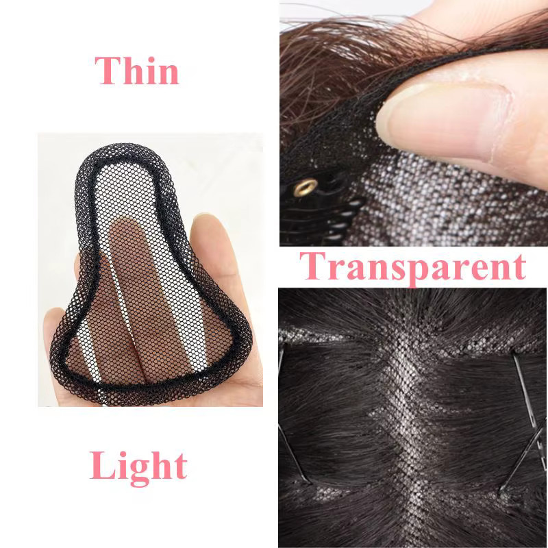 Anemone Echthaar-Topper mit Pony, Clip-in, Damen - Bild 3