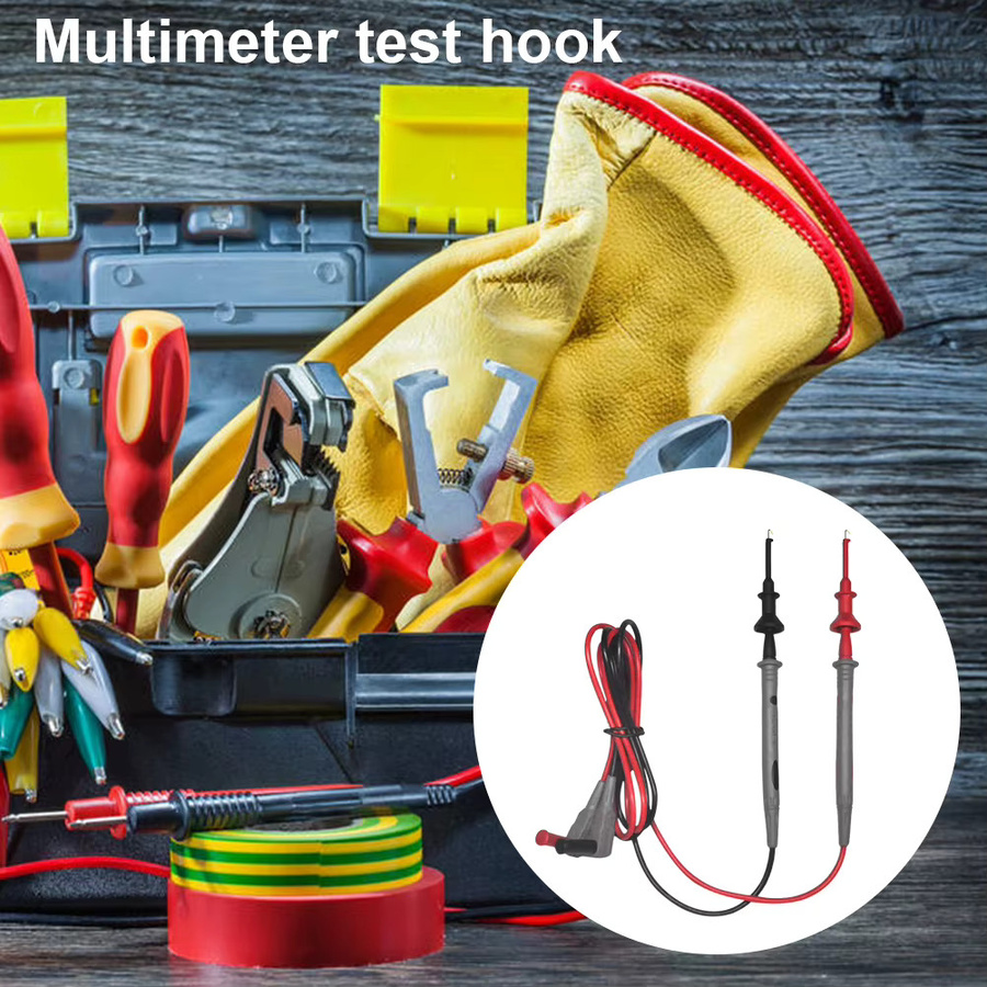 ALLOYSEED Multimeter Test-Sonden Set mit 4mm Bananensteckern und Teleskop-Federhaken für elektrische Messungen - Bild 4