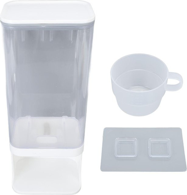 CosyHome Reisbehälter Wandmontiert, Luftdichter Spender in Grau und Transparent mit Press-Mechanismus - Bild 1