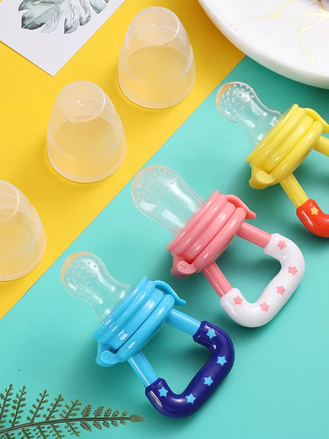 DHDH Baby-Frucht-Futterspender aus Silikon in Pink, BPA-frei, Beißspielzeug für Säuglinge und Kleinkinder - Bild 2