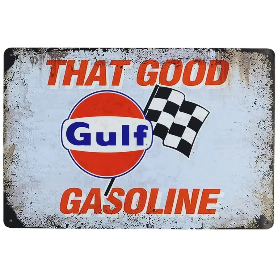 Retro Metallschilder Esso Gulf Camel Racing für deine Bar- und Garagendekoration als Wandkunst - Bild 2