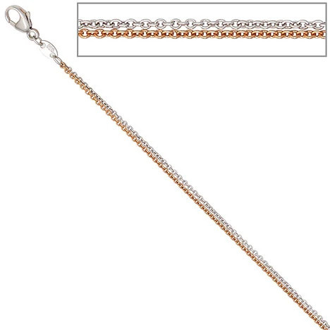 Colfem Halskette bicolor, 585 Gold, 42 cm, Unisex - Bild 1