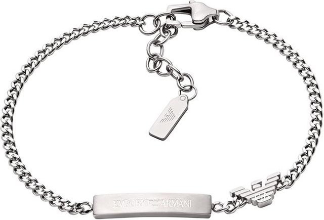 Emporio Armani Armband, Edelstahl, Silber, Herren - Bild 1