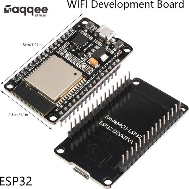 ESP32 DC 5V Entwicklungsboard CP2102 Edition mit WiFi und Bluetooth in Schwarz - Bild 1