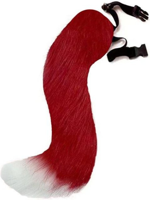 YIRAN Katze Fuchs Plüschschwänze, Cosplay Kostüme, Zubehör, Rot - Bild 1