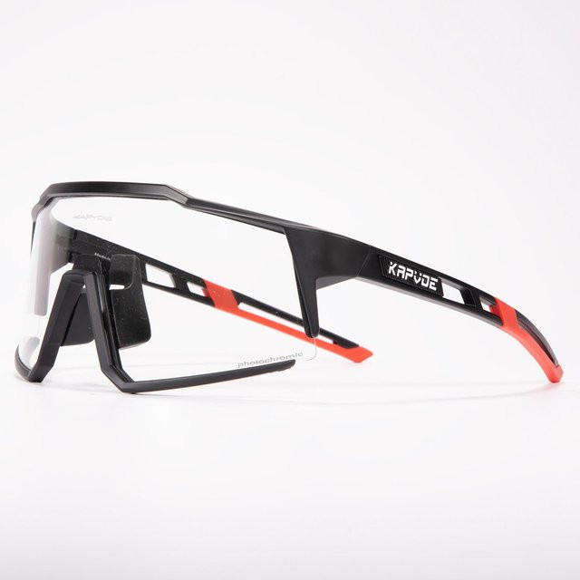 Kapvoe TK9022-PH-1L-15 Radsportbrille, Unisex, Vollrand, Schwarz - Bild 1