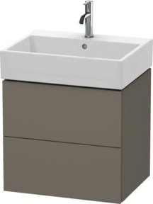 Duravit Waschtischunterschrank L-Cube wandhängend mit 2 Schubladen, Breite: 58,4 cm, Tiefe: 45,9 cm, Höhe: 54,4 cm - Bild 1