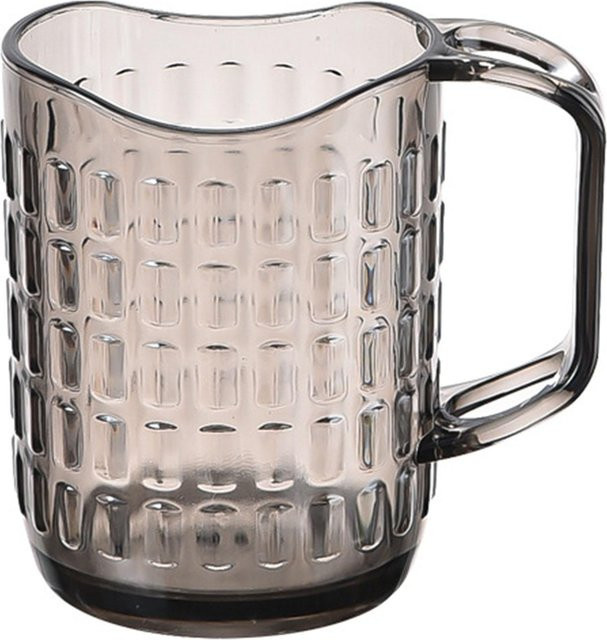 Multifunktionaler Zahnbürstenbecher von CosyHome in Transparent Grau, 280 ml - Bild 1